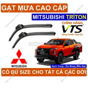 Gạt Mưa Kính Lái Silicon Cao Cấp Mitsubishi Triton Cặp G.ạt Mưa Kính Lái Mitsubishi Triton Có Đ.ủ Size Cho Triton