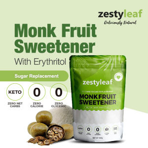 Zest Monk Fruit Sweetener with Erythritol 1:1 500g Sugar Replacement - Keto
