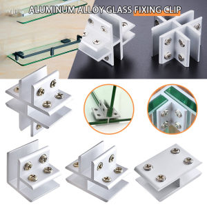2 PCS large-for 10-12mm Aluminum Alloy Glass Clamp Bracket Anti-Rust & Corrosion Resistant Use for Balcony Railings Offices