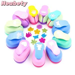 Heabety Large Diy Paper Cut Foam Maker Puncher Scrapbook Flowers Punch Labor Saving Children Hole Punch Embossing DIY Craft Hole Punch