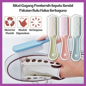 Sikat Gagang Pembersih Sepatu Sendal Pakaian Dinding Kamar Mandi Dapur/Cleaning Handle Brush/Gagang Plastik Bulu Halus Serbaguna - FR GALLERY