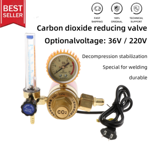Loviver Mig Tig Flow Meter Regulator CO2 Gas Welding Regulator Gauge Gas Welder