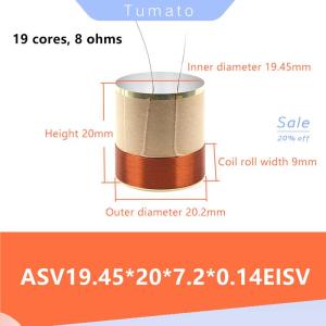 Tumato 1PCS Speaker Voice Braided Copper Lead Bass Voice 2Layers Speaker Aluminum Voice Repair Accessories