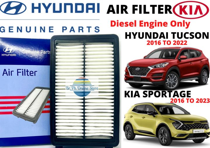 HYUNDAI AIR FILTER FOR TUCSON 2016 TO 2022 AND KIA SPORTAGE 2016 TO ...
