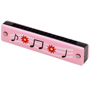 BESTITIT Được vẽ đầy màu sắc Sáo gỗ Âm điệu du dương 16 Lỗ Nhạc cụ trẻ em Dễ thương Melodica Đồ chơi trẻ em