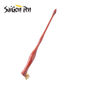 Bút Quản Chéo TM-007  Ngòi G Zebra Không gỉTạo Thanh Đậm Chất Liệu Gỗ Tự Nhiên - Bút Máy HASA