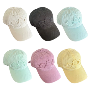 Contemporary Floral Pattern Baseball Cap Acrylic Sun Protections Hat For Women Lightweight Everyday Wear