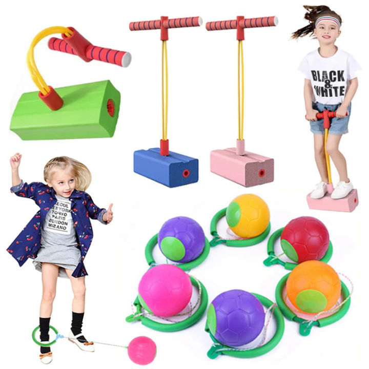 Pogo Stick Foam Pogo Jumper & Skip Ball & Stilts for Kids Jumping ...