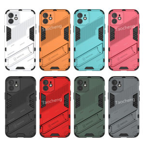 Shockproof Case For iQOO Z7 Z7x 5G iq00 2023 Phone Cover Casing Stand Holder Bracket Armor All-inclusive Soft TPU Edge Hard PC Back Case Anti Drop