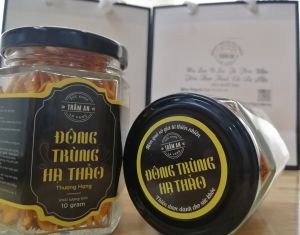 ĐÔNG TRÙNG HẠ THẢO khô TRÂM AN hộp 10gram loại THƯỢNG HẠNG sấy thăng hoa hỗ trợ và tăng cường sức khỏe - xưởng nhà nuôi cấy đóng gói