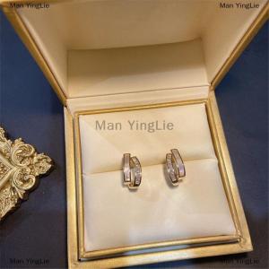[COD] Man YingLie 1Pair Light Luxury Zircon Earrings Korean Style Fashion Double Layer Earrings For Women Simple Temperament Ear Jewelry