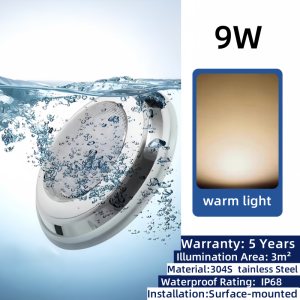 RGB Swimming Pool Light Stainless Steel IP68 Underwater Waterproof 9W/12W/18W AC12V Decoration Light
