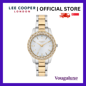 LEE COOPER OFFICIAL Women Metal Band Silver / Gold Watch Water Resistant Affordable Branded Timepiece (2 Years Warranty) LC07390.220