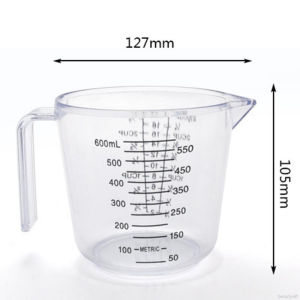 300/600ml Measuring Glass Cup High Borosilicat Scale Measurement Microwave Oven Available Baking Kitchen Accessories