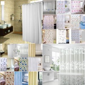 Rèm phòng tắm nhựa PEVA chống thấm nước 1.8m x 1.8m cao kèm 12 móc GIÁ RẺ