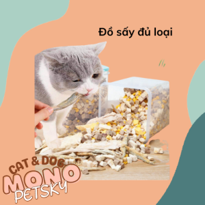 Đồ sấy các loại dành cho chó mèo túi (túi chiết/hộp)