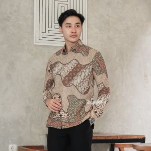 Jayabaya Batik SINDORO Kemeja Katun Furing Lengan Panjang