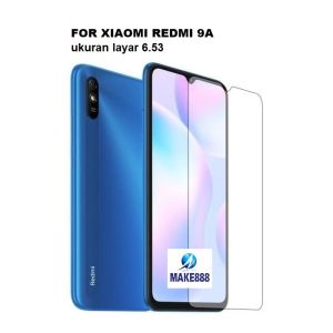 TEMPERED GLASS XIAOMI REDMI 9A  6.53 INCH 2020 SCREEN GUARD ANTI GORES KACA BENING FREE KARDUS & BUBBLE