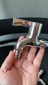 AU Zinc alloy copper washing machine faucet for home use suitable for balconies and bathrooms with a pointed spout and single cold water function 4 Washing machine mop bucket and faucet