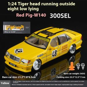 2026 1:24 Benz S W140 320SEL Modified Version Super Racing Car Alloy Metal Diecast Model Car Collecting Hobbies Ornaments