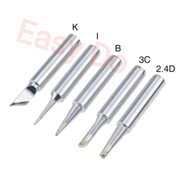 5pcs 936 Electric Brass Soldering Irons Tip Solder Station Conical