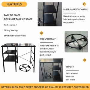 BEXON Hub Gas Stove Storage Organizer Rack Stand with LPG roller All Metal Double Burner Gas Stove Rack Stand Kitchen Stove Stand with Cabinet Rack 304 Stainless Steel Kitchen Organize Shelf Gas Stove Stand KGS 124