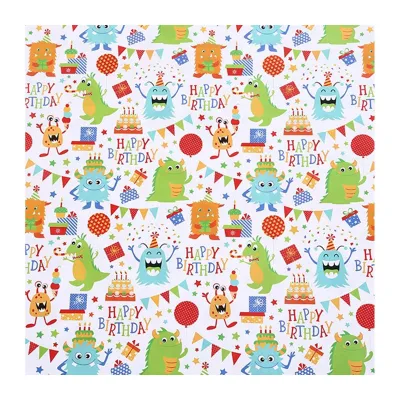 CGS Printed Wrapping Paper (5pcs) - Dinosaur Bday