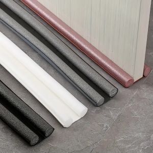 ZOOGGJZ กันแมลง แถบซีลด้านล่างของประตู กันฝุ่นเก็บความร้อน ปรับความยาวได้ ตัวป้องกันเสียงรบกวนจากรางใต้ประตู ทนทานต่อการใช้งาน เก็บเสียงเก็บเสียง แถบปิดผนึกประตู