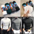 Áo Giữ Nhiệt Nam Cổ 3 Phân Lót Nỉ Cao Cấp. 