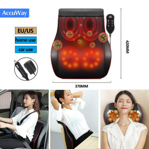 AccuWay Neck Massager Pillow With Kneading Shiatsu Heating Full Body Massage Machine for  Home/Car/Office Use