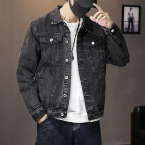Áo khoác JEANS nam nữ basic AJ001 Áo khoác bò Denim dài tay cổ bẻ cổ điển trường tồn thời gian