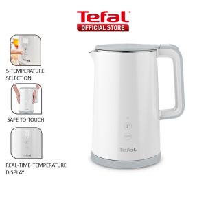 Tefal Sense Digital Kettle with Real-Time Temperature Display 1.5L White5 Temperature Selection KO6931