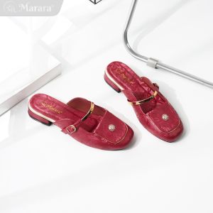 Marara - Sandal Wanita Selop Bapau Sandrina New - Merah