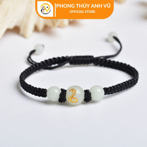 Vòng tay tuổi tỵ - vòng tết chỉ may mắn có khai quang điểm nhãn - Bảo hành 12T - Phong Thủy Anh Vũ