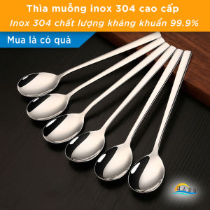 [Set 6 Cái] Bộ Thìa Cafe Trà Tráng Miệng Inox 304 Dày 3.5mm SSGP Muỗng Khuấy Đúc Nguyên Khối Sáng Bóng Cao Cấp Đạt Chất Lượng LFGB Đức