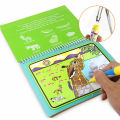 Magic Water Book Magic Water Colouring Book Reusable Kids Drawing Book with Pen for Kids. 