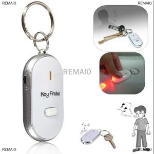 [COD] REMAI0 Blue Anti-Lost Key Finder Locator Keychain Whistle Beep Sound Alarm LED Light