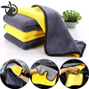 Double Sided Thick Towel Home Car Coral Fleece Super Absorbent Hand Towel 30*30 Random Color