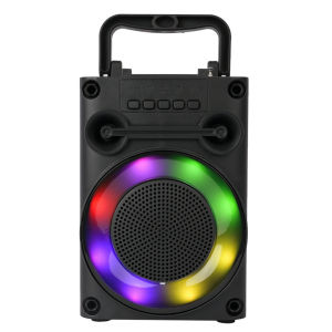 Speaker Bluetooth Karaoke Protable Super Bass Polytron Besar Original Mini Wireless Musik Box Full Bass Salon Aktif BT Spiker Hi-Fi Audio 4 inch Powerful Bass Sound System Subwoofer RGB KTV Set Radio FM/TF Card/SD Card/USB/TWS
