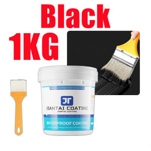 🔥 Powerful Waterproof🔥 Grey/Transparent/White/Black/Blue Super Waterproof Glue Sealant With Brush 300g/1kg Sealant Waterproof Roof Leak Water Proofing Paint For Concrete Cement Wall Crack RoofWall CracksLeaksSwimming PoolsFish Ponds