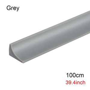 LYMEDIA Shower Dam Barrier Bathroom Accessories Flood Barrier Silicone Dry and Wet Separation Water Stopper Water Retaining Strip Door Bottom Sealing Strip Self-Adhesive