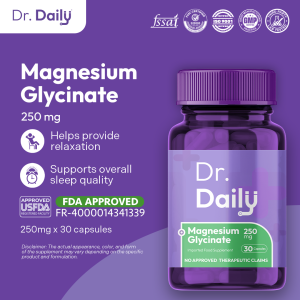 Dr Daily Magnesium Glycinate | Calm Relaxation Better Sleep Quality