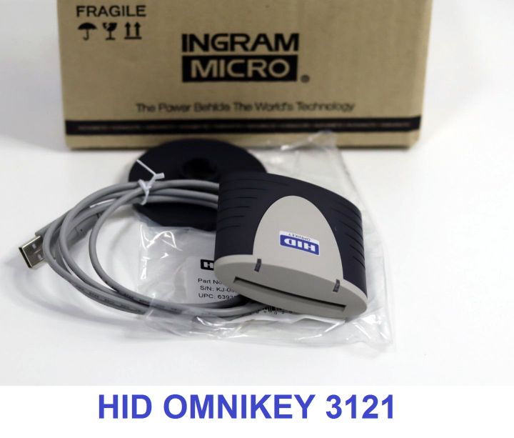 HID OMNIKEY 3121 Smart Card Reader เครื่องอ่านบัตรสมาร์ทการ์ด USB ...