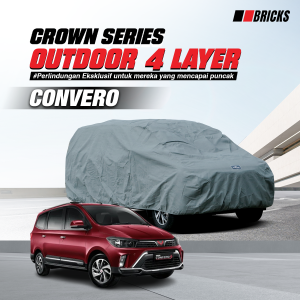 4 Layer Cover Wuling Confero Sarung Mobil Super Outdoor Anti UV & Waterproof  BRICKS