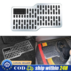 Auto Foot Rest Pedal Plate Floor Carpet Mats Non-slip Stainless Heel Pad for Truck Suv Car Repair Protective Foot Mat