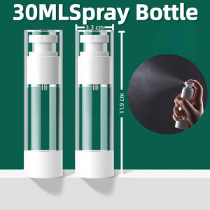 30ml Travel Clear Airless Acrylic Travel Pump Spray Empty Cosmetic Lotion Serum Fine Mist Bottle Travel-sized Refillable Bottles Perfume Refill Bottle