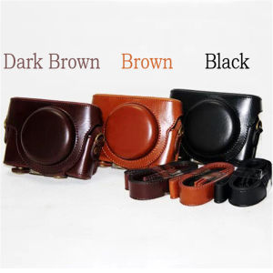 【NEW F】PU Leather Bag Case for SONY DSC-RX100 VII M7RX100II M2 RX100 M3 RX100III M4 M5 M5A M6 M7 Camera Cover