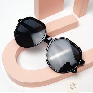 Kacamata Hitam Wanita Hexagon Kacamata Fashion Wanita Kacamata Elegan Retro Wanita Korean Style