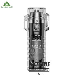 [Jocestyle Mall] Portable Flashlight with Power Display 3 Modes Mini Camping Torch Small Powerful Handheld Flash Light for Hiking Camping