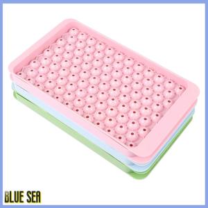 bluesea แม่พิมพ์ถาดน้ำแข็งขนาดเล็กลายตารางขนาดเล็ก1ชิ้นแม่พิมพ์ทำน้ำแข็งขนาดเล็กเกรดอาหารแม่พิมพ์ทำน้ำแข็งก้อนกลมแบบปล่อยง่ายสำหรับเครื่องดื่มเย็นวิสกี้